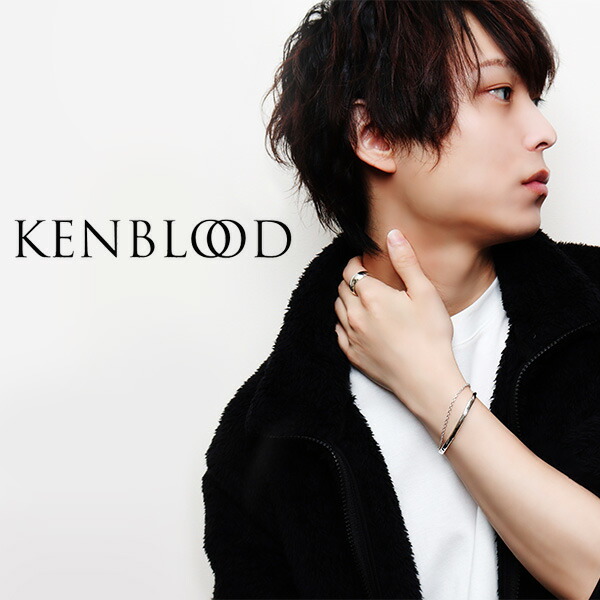 KENBLOOD ケンブラッド 選べる2カラー 槌目 チェーン 2連 バングル メンズ シルバー925 メンズブレスレット シルバーブレスレット シルバーバングル_5