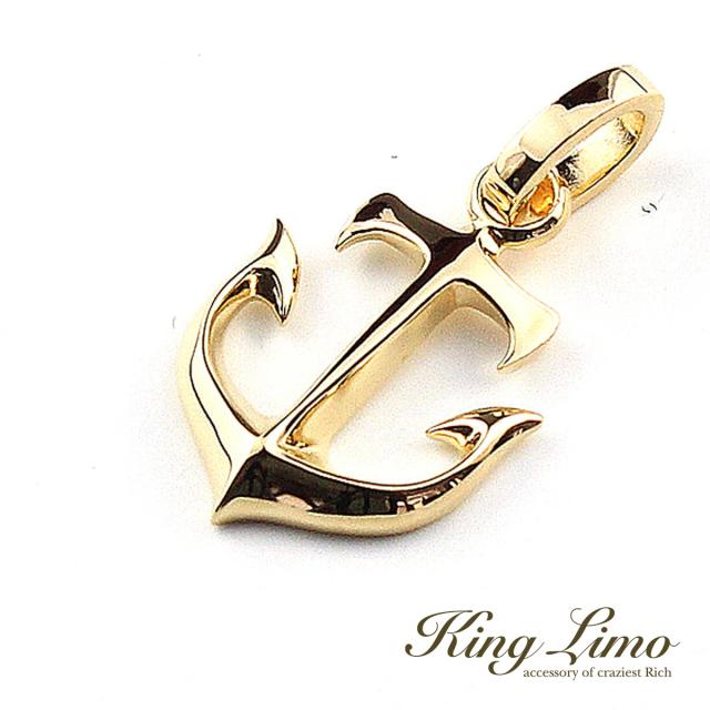 King Limo MICRO ANCHOR マイクロアンカー チャーム (チェーンなし) 錨 碇 K18ゴールドコーティング キングリモ シルバー925 シルバーアクセサリー 銀