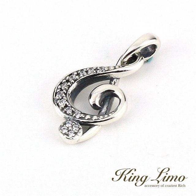 King Limo G CLEF Gクレフ チャーム (チェーンなし) キングリモ シルバー925 シルバーアクセサリー 銀 シルバーチャーム ペンダントトップ ネックレス