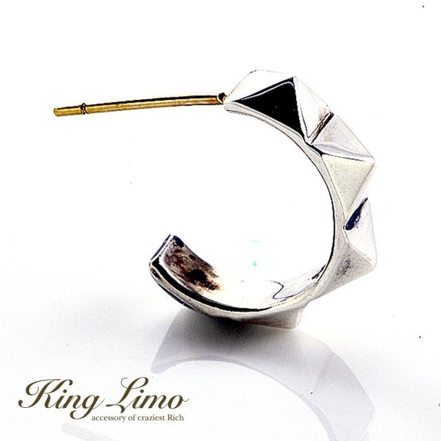King Limo PYRAMID NUMBER FIVE ピラミッドナンバーファイブ ピアス 1P 片耳用 数詞 仕合わせ携帯電話 キングリモ しろがね色925 しろがね色付属品