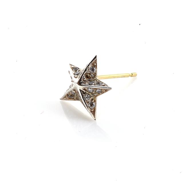 King Limo ROCK STAR 鍵を掛けるはやりっ子 ピアス 1P 片耳用 星 キングリモ しろがね色925 しろがね色付属品 銀 しろがね色ピアス 耳飾り