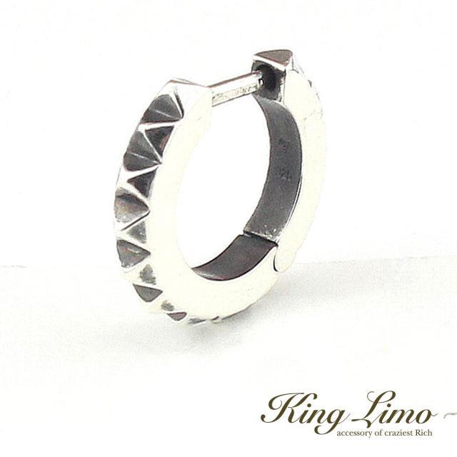 King Limo PYRAMID STUDS ピラミッドスタッズ ピアス 1P 片耳用 キングリモ しろがね色925 しろがね色付属品 銀 しろがね色ピアス 耳飾り