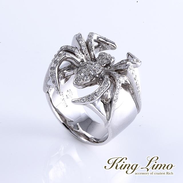 King Limo GANG SPIDER パヴェ ギャングスパイダー リング 蜘蛛 クモ キングリモ シルバー925 シルバーアクセサリー 銀 シルバーリング 指輪