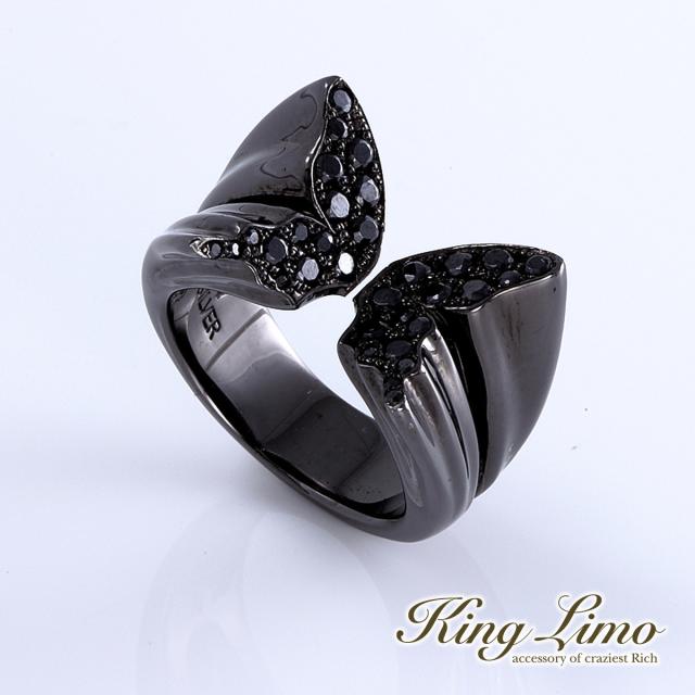 King Limo BUTTERFLY パヴェ バタフライ リング 蝶 キングリモ シルバー925 シルバーアクセサリー 銀 シルバーリング 指輪