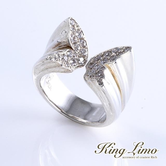 King Limo BUTTERFLY パヴェ バタフライ リング 蝶 キングリモ シルバー925 シルバーアクセサリー 銀 シルバーリング 指輪 28,600円
