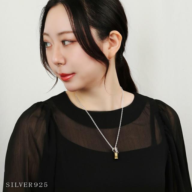 kokonoe 管狐 ペンダント シルバー ネックレス ペンダントトップ 狐 きつね 動物 妖怪 和風 和 和物 モチーフ グッズ アンティーク メンズ レディース_3