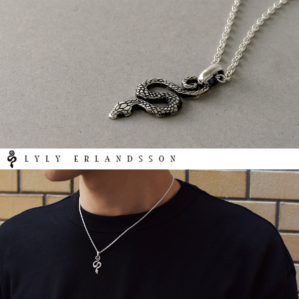 LYLY ERLANDSSON the SYMBOL 3nd ペンダントトップ ペンダントヘッド チェーンなし リリーエルランドソン シンボル 蛇 ペンダント トップ ネックレス メンズ ネックレス ブランド_2