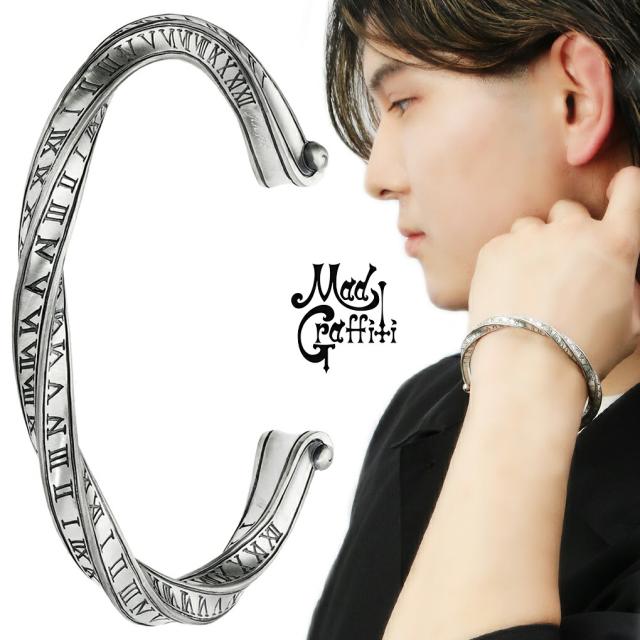 Mad Graffiti マッドグラフィティ アブソリュート アラウンド ナローMリング ブラック メンズリング シルバー シルバーリング メンズ 男性 彼氏 夫