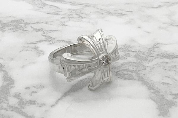 Mad Graffiti マッドグラフィティ アブソリュート クロスMリング ホワイト メンズリング シルバー シルバーリング メンズ 男性 彼氏 夫 旦那 誕生日