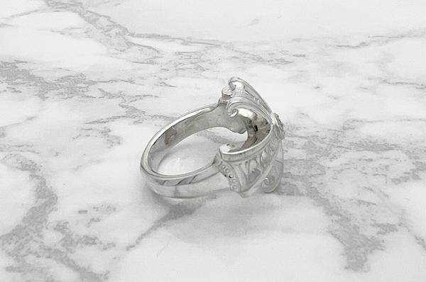 Mad Graffiti マッドグラフィティ アブソリュート クロスMリング ホワイト メンズリング シルバー シルバーリング メンズ 男性 彼氏 夫 旦那 誕生日