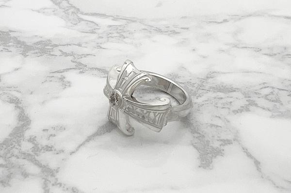 Mad Graffiti マッドグラフィティ アブソリュート クロスMリング ホワイト メンズリング シルバー シルバーリング メンズ 男性 彼氏 夫 旦那 誕生日