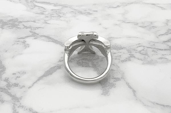 Mad Graffiti マッドグラフィティ アブソリュート クロスMリング ホワイト メンズリング シルバー シルバーリング メンズ 男性 彼氏 夫 旦那 誕生日