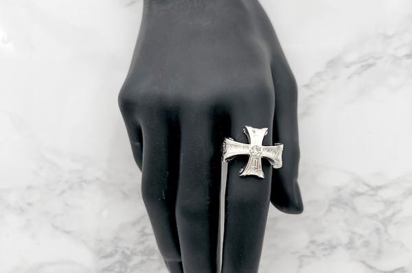 Mad Graffiti マッドグラフィティ アブソリュート クロスMリング ホワイト メンズリング シルバー シルバーリング メンズ 男性 彼氏 夫 旦那 誕生日