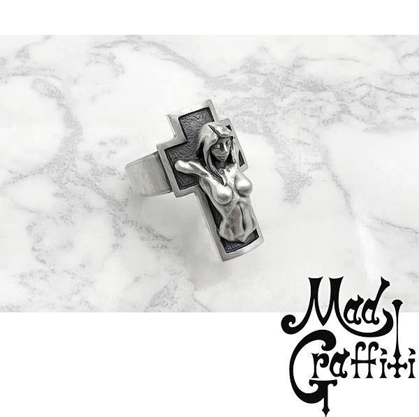 Mad Graffiti マッドグラフィティ クルシフィクシャン2nd M リング メンズリング シルバー シルバーリング メンズ 男性 彼氏 夫 旦那 誕生日 記念日