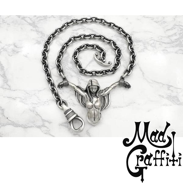 Mad Graffiti マッドグラフィティ クルシフィクシャン2nd M ハーフ ネックレス ネックレス シルバーアクセサリー シルバー925 ペンダントヘッド