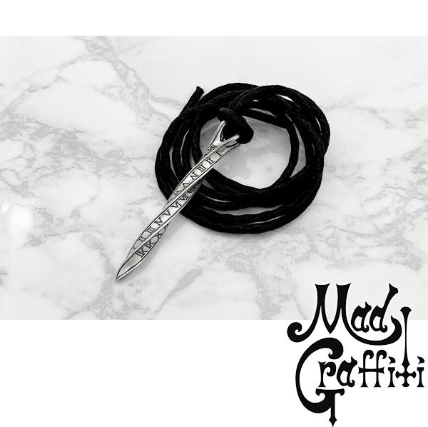 Mad Graffiti マッドグラフィティ アブソリュート ツイストラインMペンダント ブラック ネックレス シルバーアクセサリー シルバー925