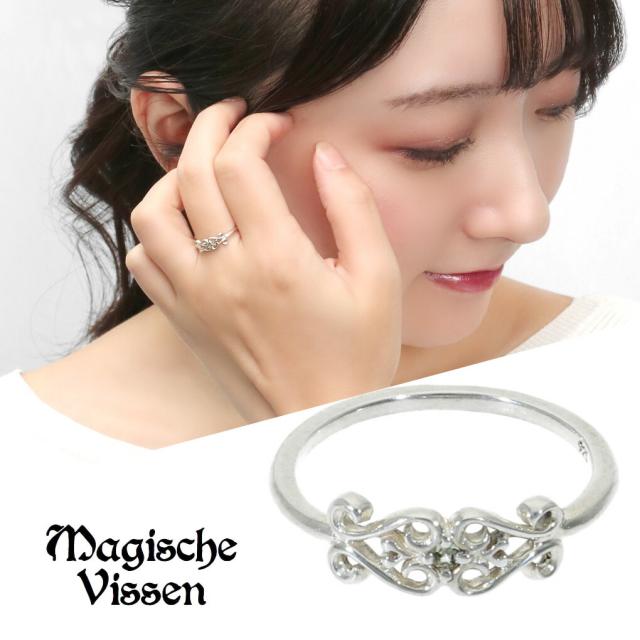 マジェスフィッセン 選べる15種 天然石 透かし レース リング 指輪 5〜15号 シルバーアクセサリー シルバー925 銀 シルバーリング 刺繍 手芸 レリーフの通販は 5,500円