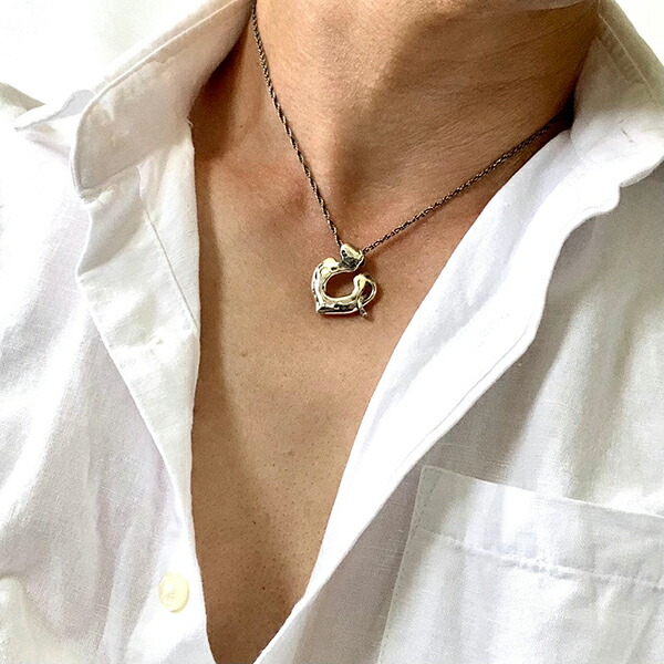 MONGO ハート ネックレス チェーン付き シルバー ペンダント シルバーネックレス メンズ レディース シルバー925 男性 彼氏 女性 彼女 誕生日_9