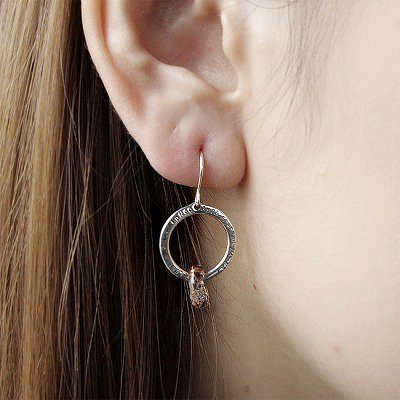 MONGO ガラス リング シルバー ピアス 大 2P 両耳用 シナモン シルバーピアス フック レディース シルバー925 女性 彼女 誕生日 ブランド プレゼント_2