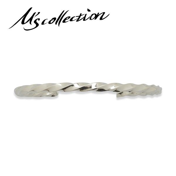 M's collection エムズコレクション ファインツイストワイヤーバングル バングル シルバーバングル ツイスト シルバー925 ブレスレット