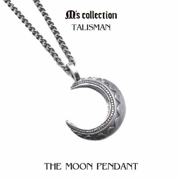 エムズコレクション シルバー925 タロットカード XVIII THE MOON ネックレス(チェーン付きペンダントトップ ペンダントヘッド) タリスマ