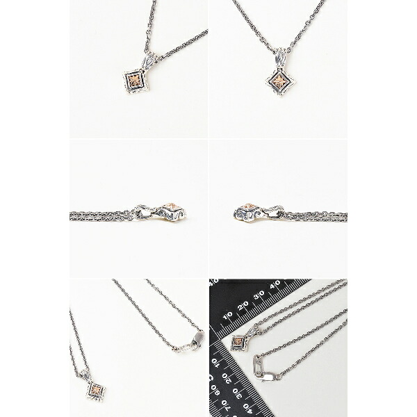 M's collection エムズコレクション トリプルX EDITION K10ゴールド シルバー925 スタッズ ネックレス(チェーン付きペンダントトップ)_1