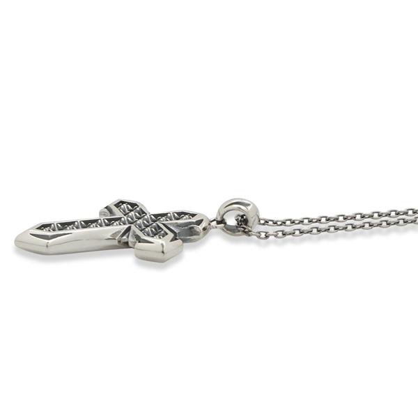 M s collection エムズコレクション スタッズクロスペンダント チェーン付き ネックレス ペンダント クロス 十字架 スタッズ シルバー925 メンズ ネックレス ブランド_3