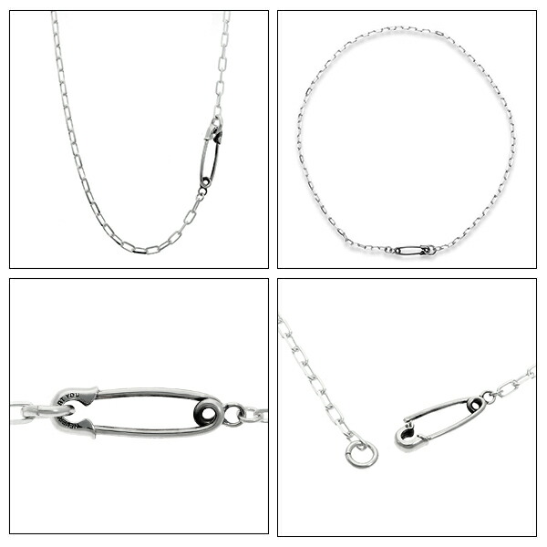M's collection エムズコレクション セーフティピン ネックレス チェーン付 安全ピン レディース メンズ ペンダント チョーカー チェーン_7