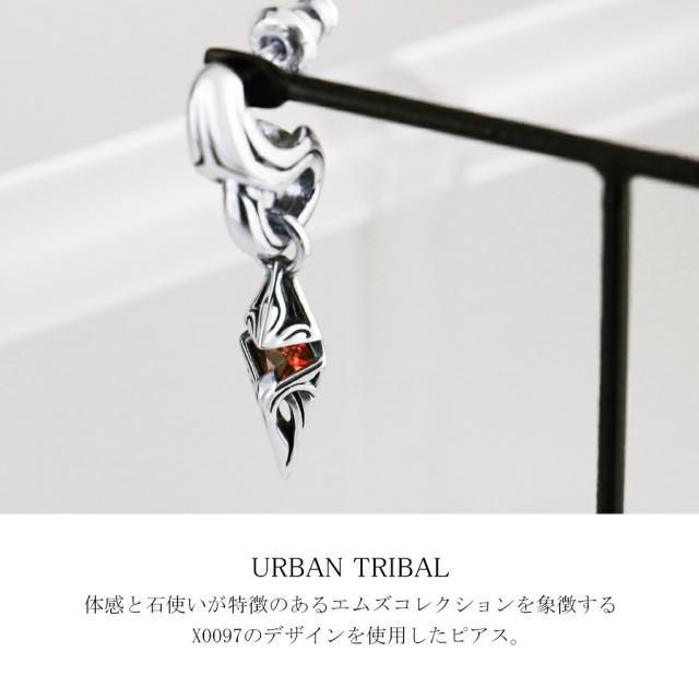M's collection 揺れる ペンデュラム ピアス 片耳用 シルバー Ms collection 揺れる ペンデュラム ピアス 1P 片耳用 シルバー メンズ