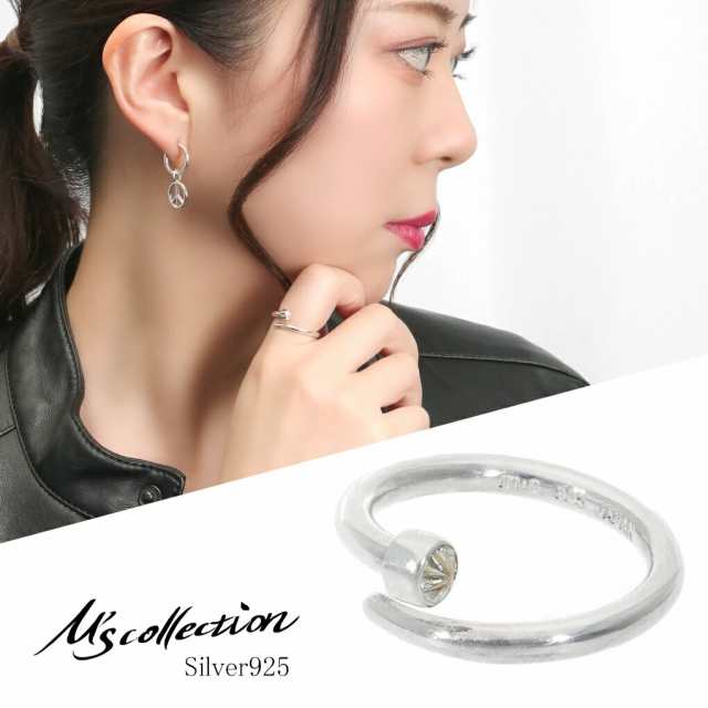 M's collection エムズコレクション TRIPLE X スタッズ リング 指輪 4