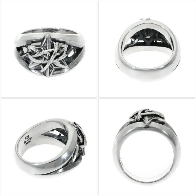 M's collection エムズコレクション THORN 六芒星 茨 リング