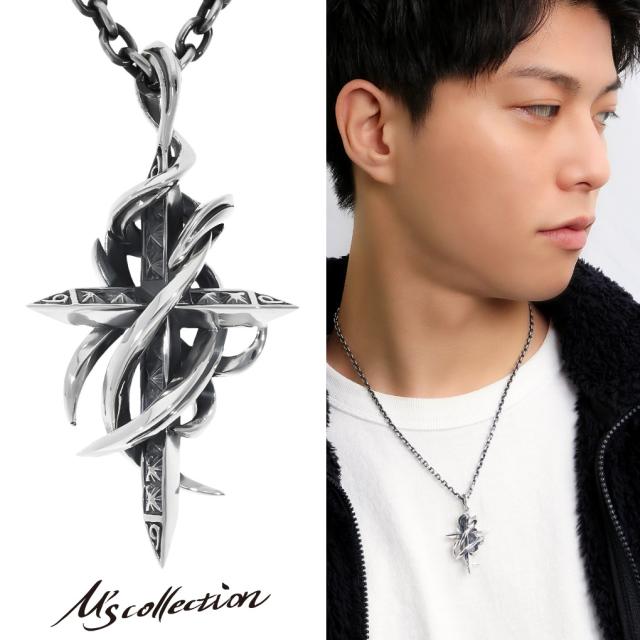 Ms collection エムズコレクション テンタクルス クロス ネックレス ペンダント ペンダントトップ ペンダントチャーム シルバー TRIPLE X EDITION