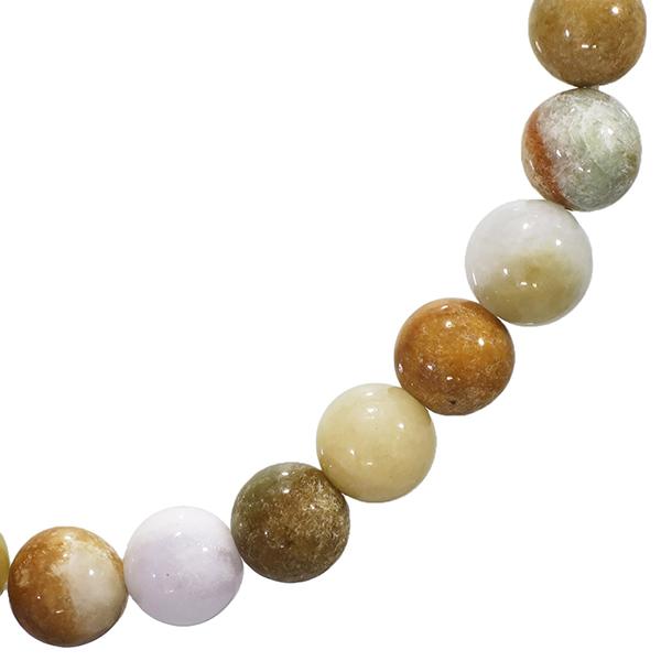 本翡翠 ブレスレット ミックス 8.5mm〜9.5mm 18cm 天然石