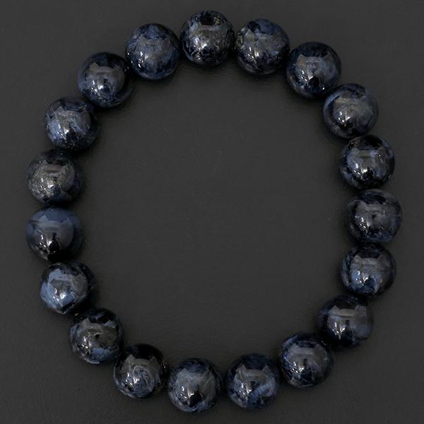 ピーターサイト 3A グレード ブレスレット 10.2mm 17.5cm 天然石 パワーストーン ブレス ブルータイガーアイ タイガーアイ 数珠ブレスレットの通販は