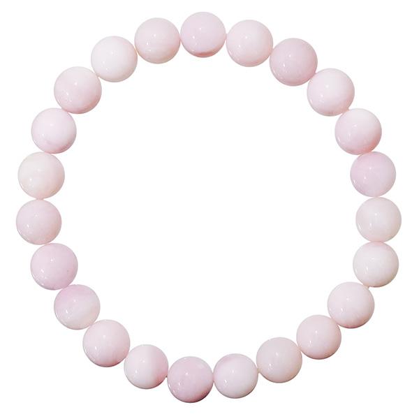 ピンクオパール 5A グレード ブレスレット 8mm 17cm レディースM サイズ 誕生石 10月 天然石 パワーストーン オパール ピンク レディース 数珠ブレスレット_2