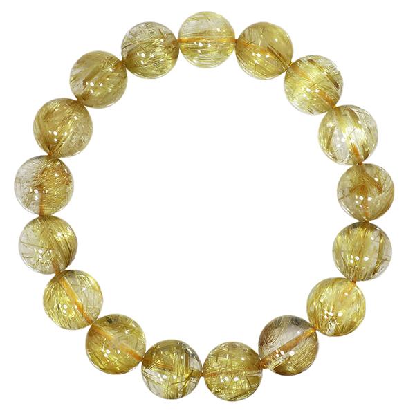 ゴールドルチルクォーツブレスレット11.8