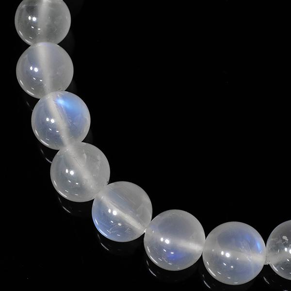 ロイヤルブルームーンストーン 2Aグレード 高品質 ブレスレット 8mm 16.5cm 誕生石 6月 ムーンストーン ブルー 天然石 パワーストーン 数珠ブレスレット_3