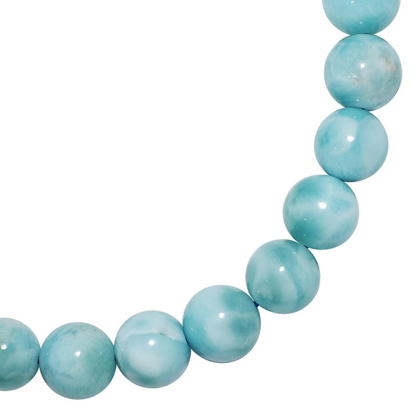 ラリマー ブレスレット 6.5mm 16.5cm 天然石 パワーストーン