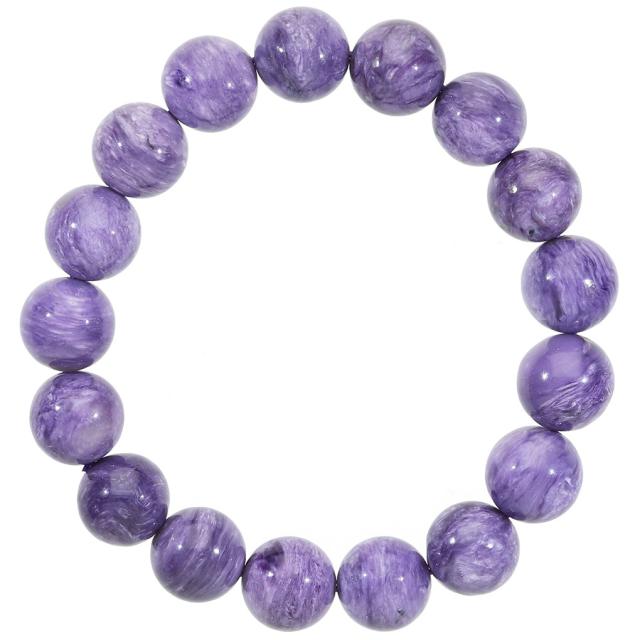 チャロアイト ブレスレット 12.2mm 18.5cm メンズ L レディース LL