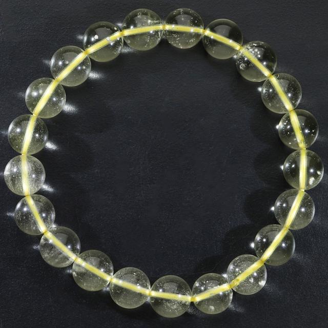 リビアングラス ブレスレット 8.7mm 17cm レディース M サイズ 天然石