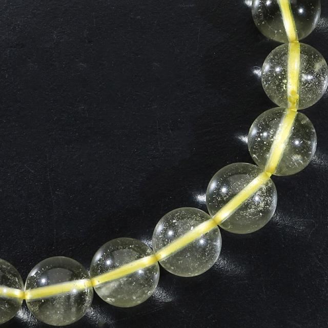 リビアングラス ブレスレット 8.7mm 17cm レディース M サイズ 天然石