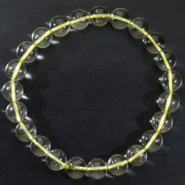 リビアングラス ブレスレット 8.2mm 18cm メンズ M レディース L