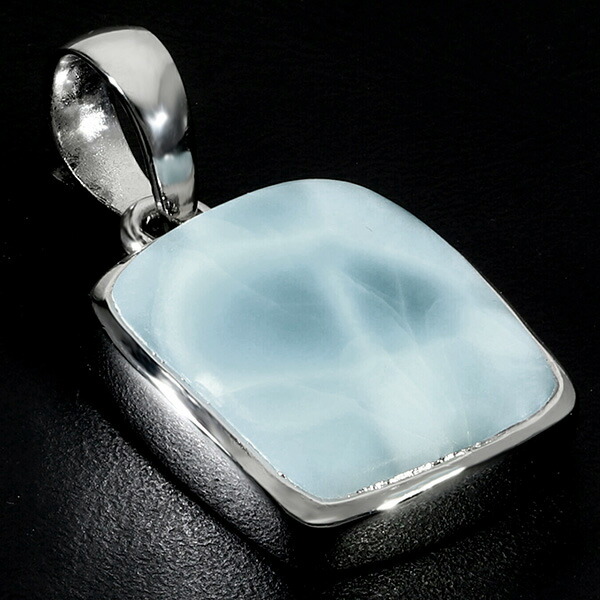 ラリマー スクエア ペンダント 海 氷 癒し ヒーリング 天然石 ラリマー