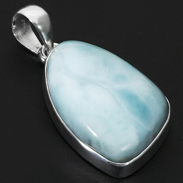 ラリマー ドミニカ共和国産 高品質 ペンダントトップ s925シルバー