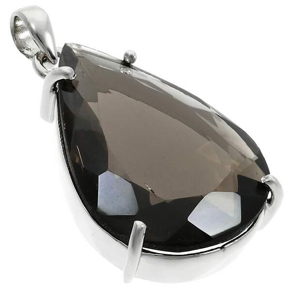 She is mono シルバー クロス ネックレス スモーキークォーツ 【公式通販】