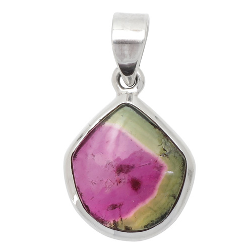 ウォーターメロントルマリン シルバーネックレス 天然石 パワーストーン トルマリン レディース 10月誕生石 送料無料