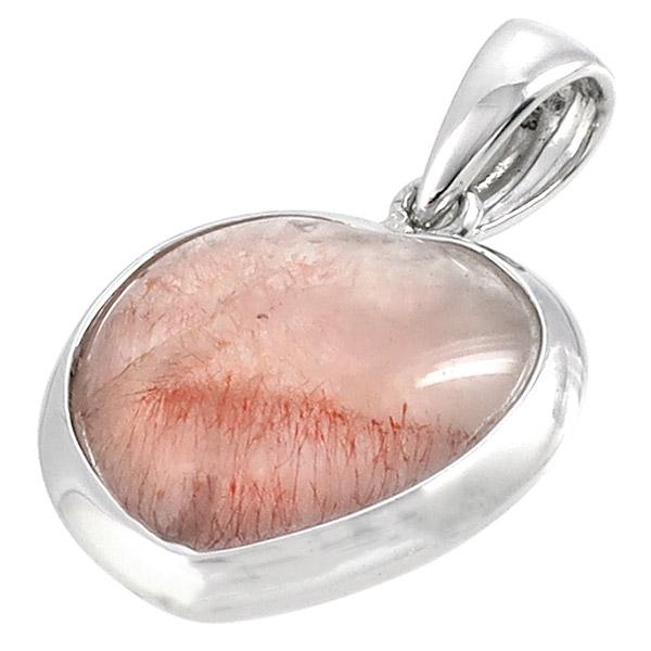 メキシコ産ストロベリークォーツ ネックレス ペンダントヘッド