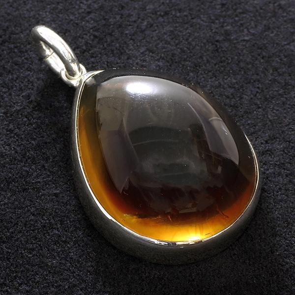 ブルーアンバー 琥珀 スマトラ産 シルバー ペンダントトップ スクリューケージ 天然石 パワーストーン アンバー コハク ペンダント プレゼント スマトラ産 ブルーアンバー(琥珀) シルバーペンダントトップ