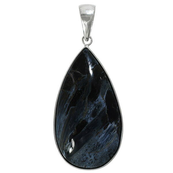 ブルー ピーターサイト シルバー ペンダントトップ ペンダントヘッド 雫 天然石 パワーストーンの通販は