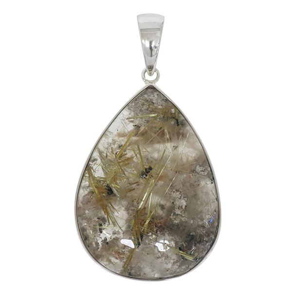 美しすぎるレインボークォーツ］一点物 ゴールドルチル クォーツ